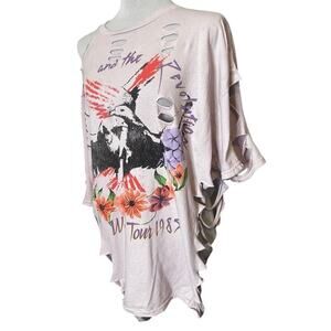Prince and the Revolution World Tour 1985 Distressed Tee Size L / XL OOAK